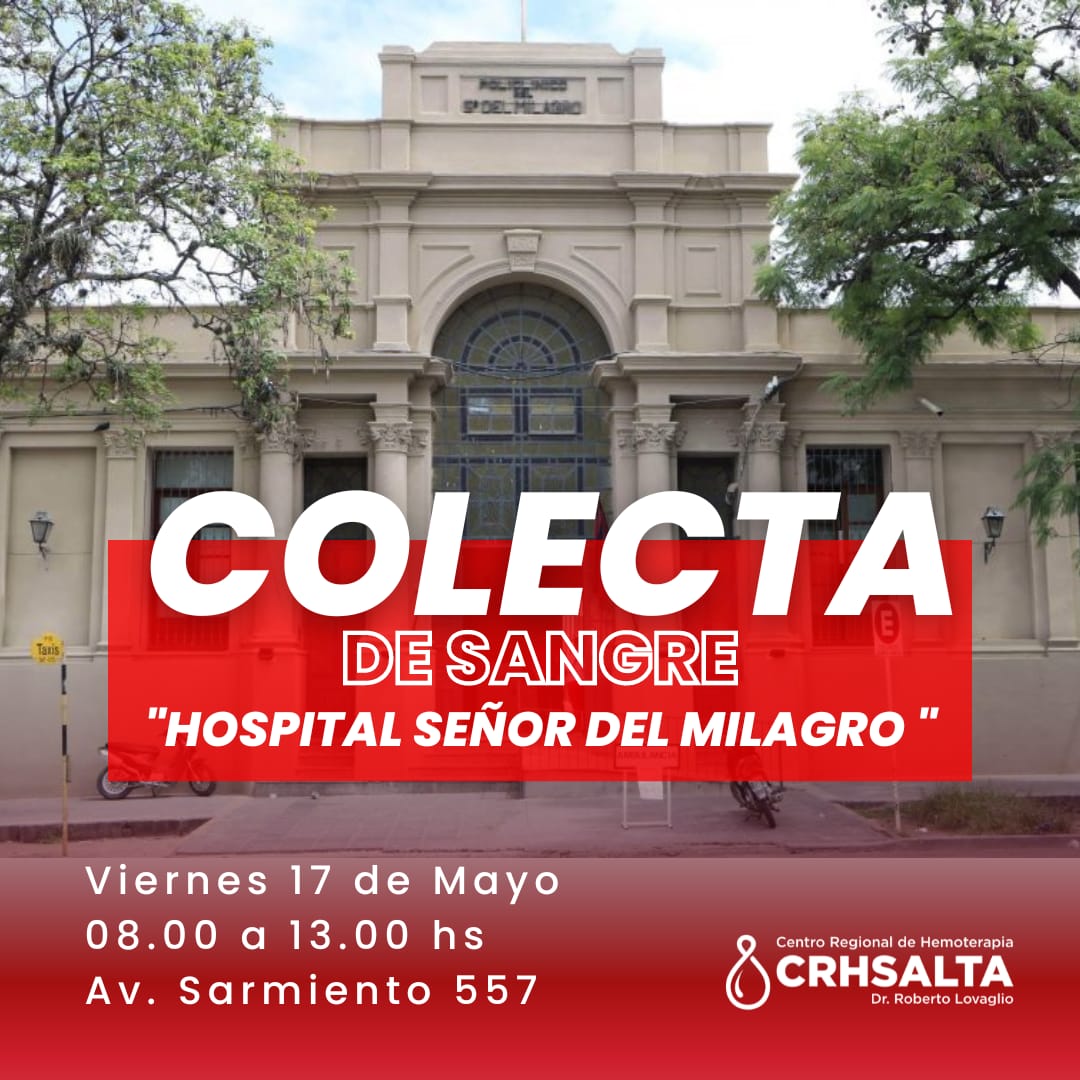 COLECTA DE SANGRE EN EL HOSPITAL SEÑOR DEL MILAGRO