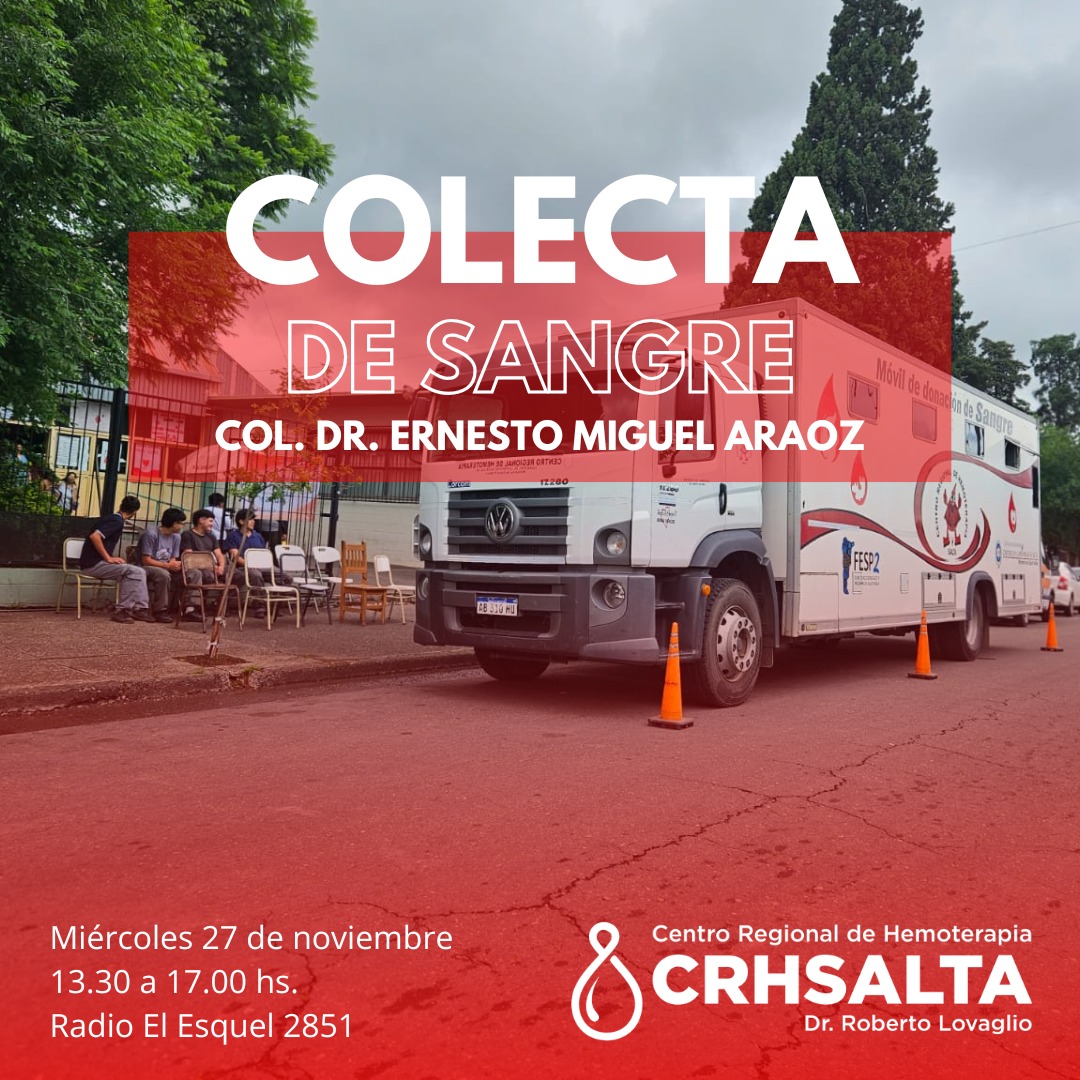 Colecta de sangre Colegio Araoz