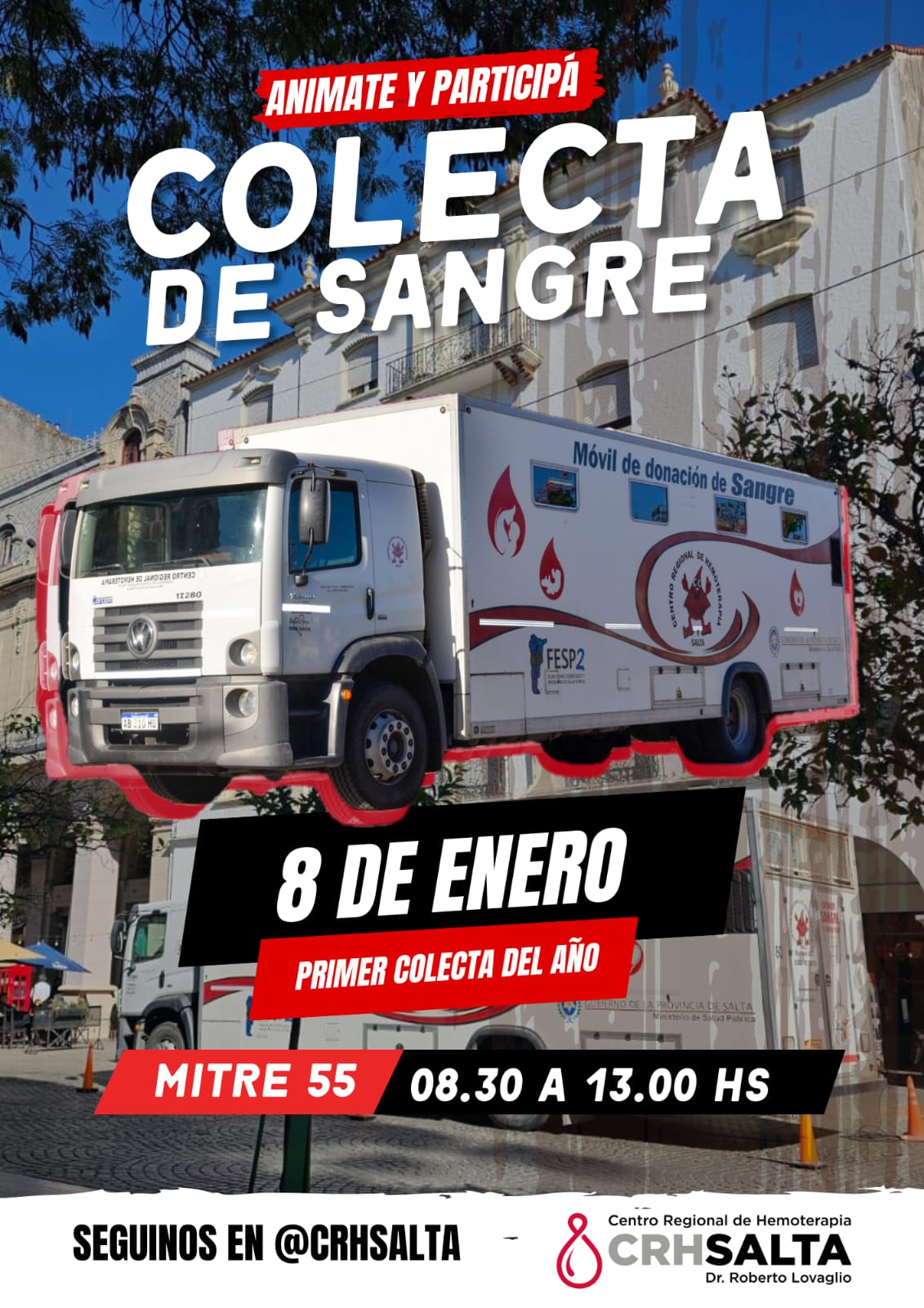 Colecta de sangre mitre 55