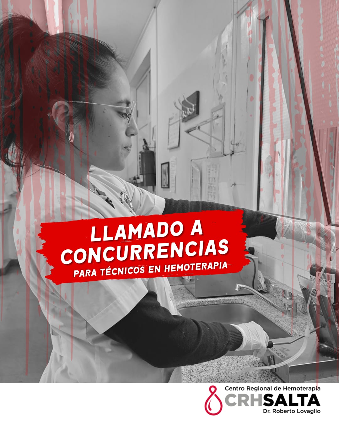 convocatoria para técnica en Hemoterapia