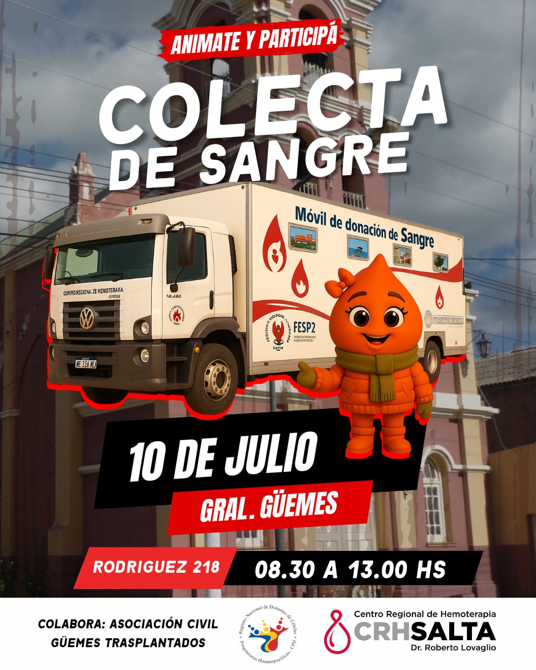 COLECTA DE SANGRE EN GRAL. GÜEMES
