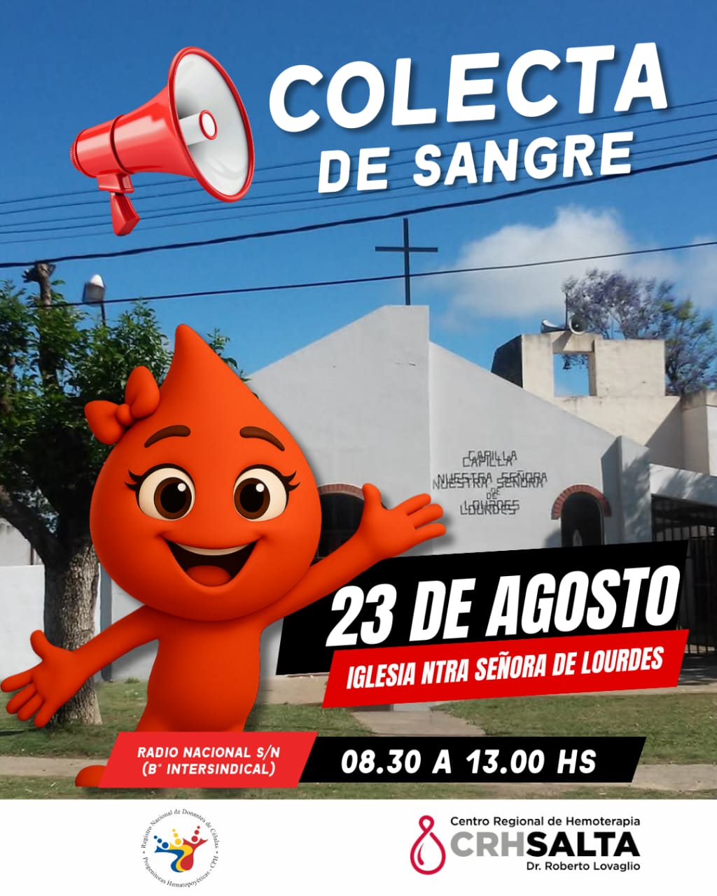 Colecta de sangre en la parroquia Ntra. Sra de Lourdes