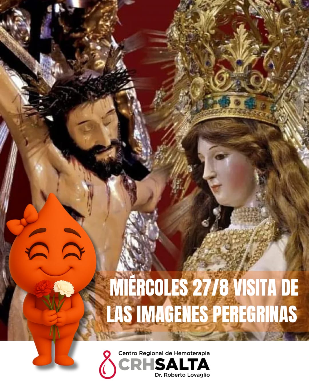 Visita de la Imágenes Peregrina de la Virgen y el Sr del Milagro